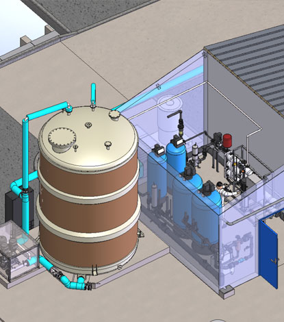 Construction unité de production eau osmosée
